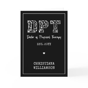 Custom DPT Doctor of Physical Therapy Card