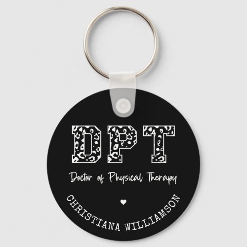 Custom DPT Doctor of Physical Therapy Gift Keychain
