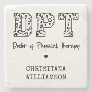 Custom DPT Doctor of Physical Therapy Stone Coaster