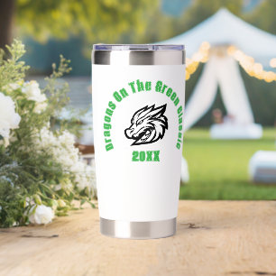 Custom Dragon School Team Mascot Golf Fundraiser Insulated Tumbler