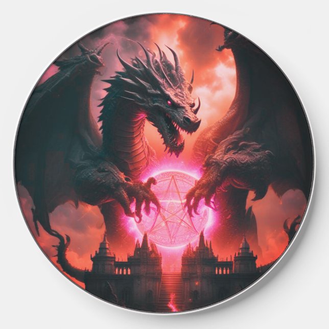 Custom Dragon Wireless Charger (Front)
