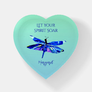 Custom Dragonfly Let Your Spirit Soar Inspiration Paperweight