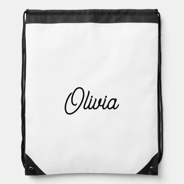 Custom Drawstring Backpack Team Sports School  (Front)
