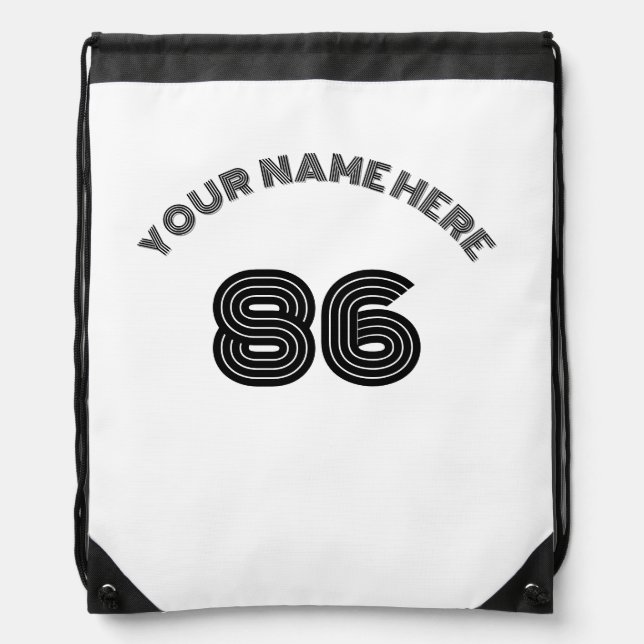 Custom Drawstring Bag Personalized Design Gym Sack (Front)