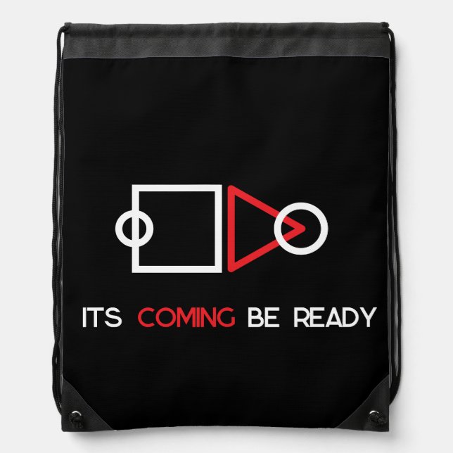 Custom Drawstring Bag |  Personalized Gym Sack (Front)
