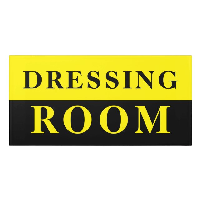 Custom Dressing Room Sign for Glam Spaces (Classic Front)