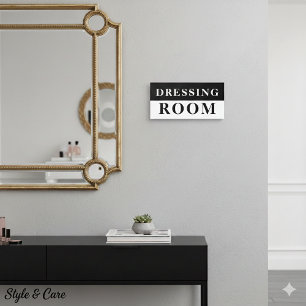 Custom Dressing Room Sign for Glam Spaces