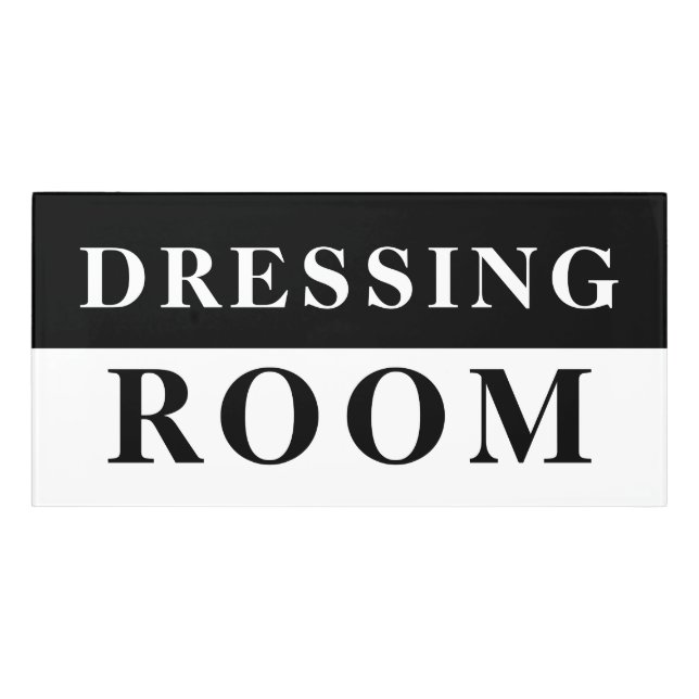 Custom Dressing Room Sign for Glam Spaces (Classic Front)