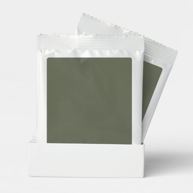 Custom Drink Mix Packet – Moss Green Design (Pair)