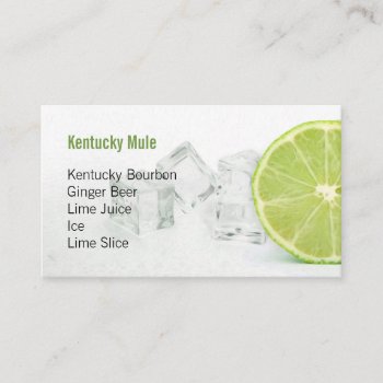 Custom Drink Order Card - Lime by NaptimeCards at Zazzle