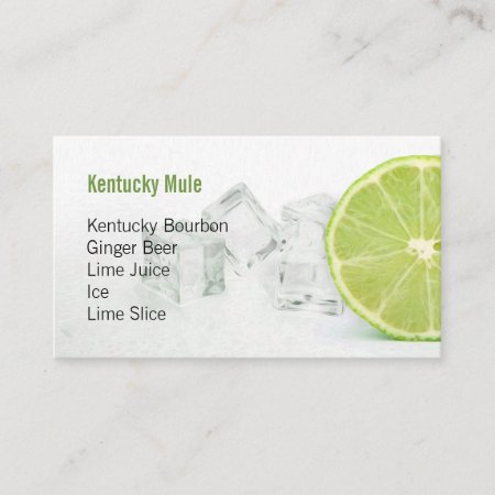 Custom Drink Order Card - Lime