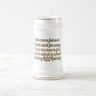 Custom Drinking Beer Pun Funny Beer Sarcasm Beer Stein