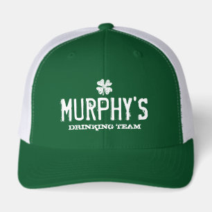 Custom Drinking Team Green St Patrick's Day Hat