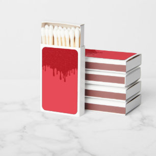 Custom Drip Matchboxes – Tomato Red (Set of 50)