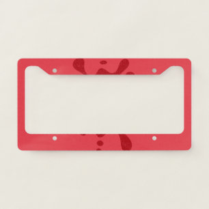 Custom Drip Tomato Red License Frame