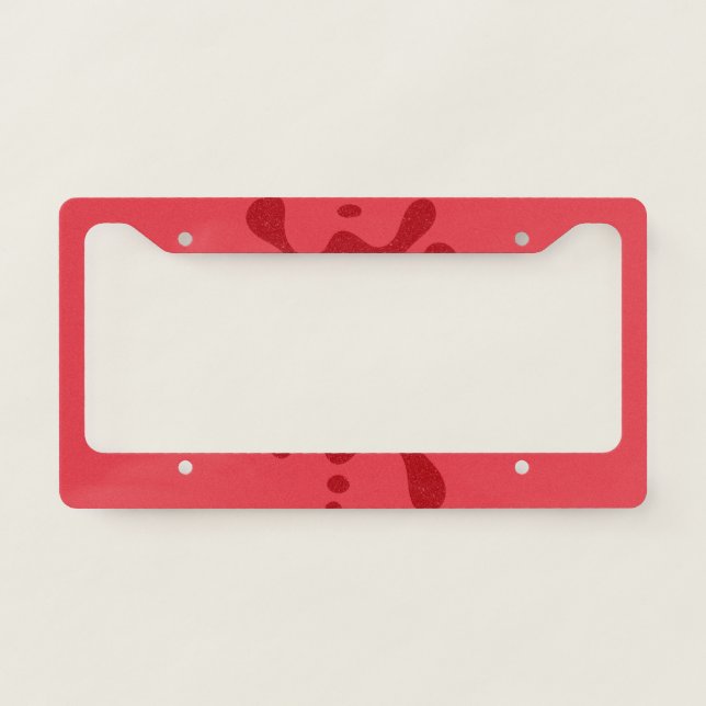 Custom Drip Tomato Red License Frame (Front)