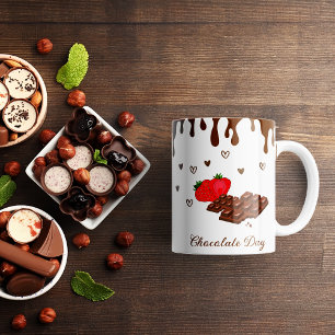 Custom dripping Chocolate Coffee Mug