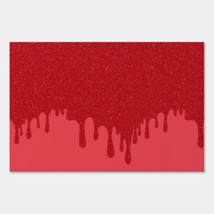 Custom Dripping Tomato Red Yard Sign Design