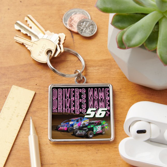 Custom Driver Photo Keychain (Desk)