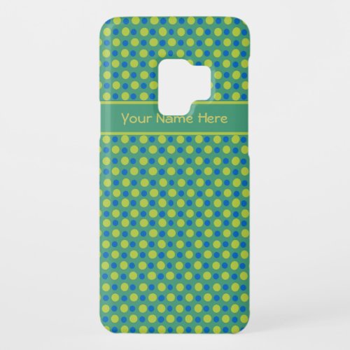 Custom Droid RAZR Case_Mate Emerald and Polka Dots