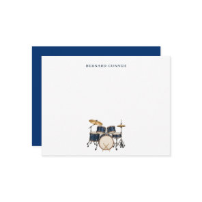 Custom Drum Set Note Card