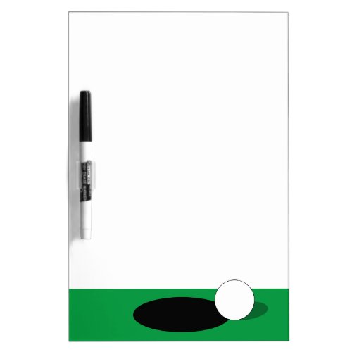 Custom dry erase board for golf instructor