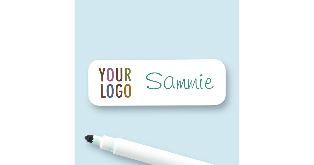 Custom Dry Erase Name Tag Reusable Name Badge Zazzle
