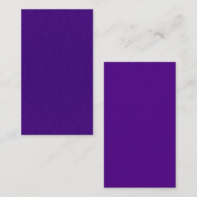 Custom Dual Purple Glitter Enclosure Card (Front/Back)