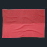 Custom Dual-Texture Tomato Red Kitchen Towel<br><div class="desc">Elevate your kitchen décor and event gifting with this Custom Dual-Texture Tomato Red Kitchen Towel. Featuring a bold noise-effect upper panel seamlessly paired with an absorbent waffle-weave lower section, this premium cotton–poly blend towel delivers quick-dry performance and exceptional durability. Fully customizable on Zazzle, you can upload logos, monograms, patterns or...</div>