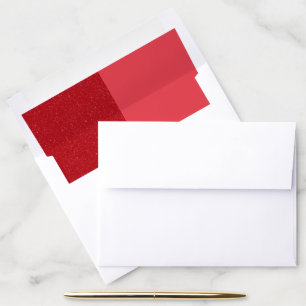 Custom Dual Tomato Red Envelope Liner A7