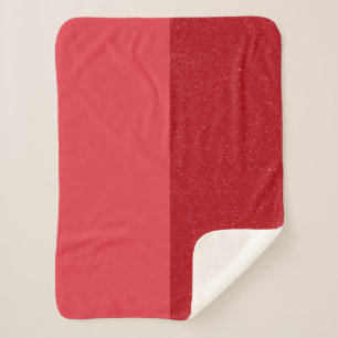Custom Dual Tomato Red Sherpa Blanket