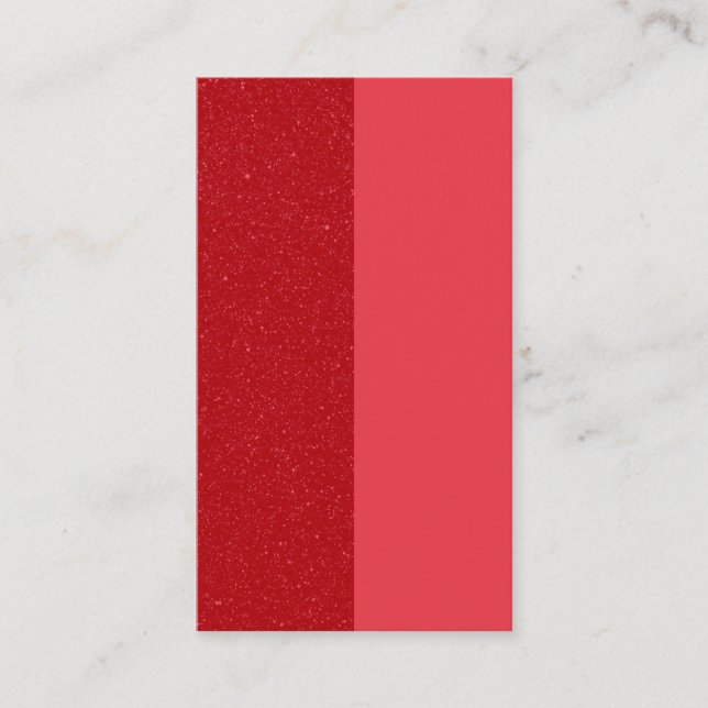Custom Dual Tomato Red Vertical Flat Place Card (Front)