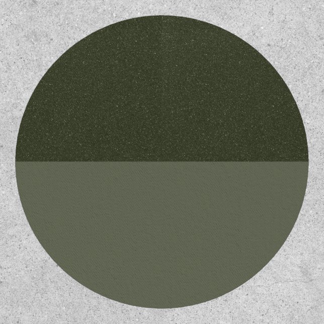 Custom Dual-Tone Moss Green Patch (Front)