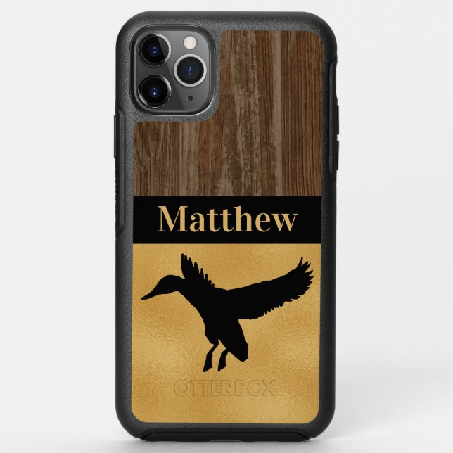 Custom Duck Hunting Rustic Otterbox iPhone Case (Back)