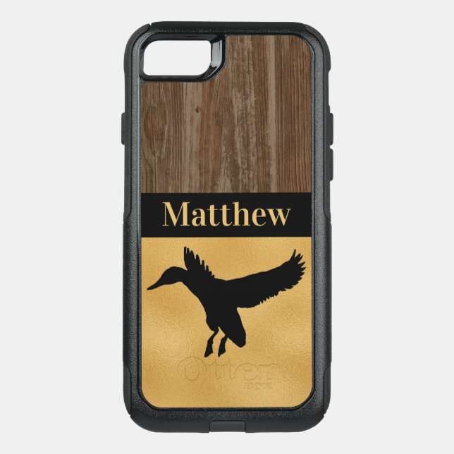 Custom Duck Hunting Rustic Otterbox iPhone Case (Back)