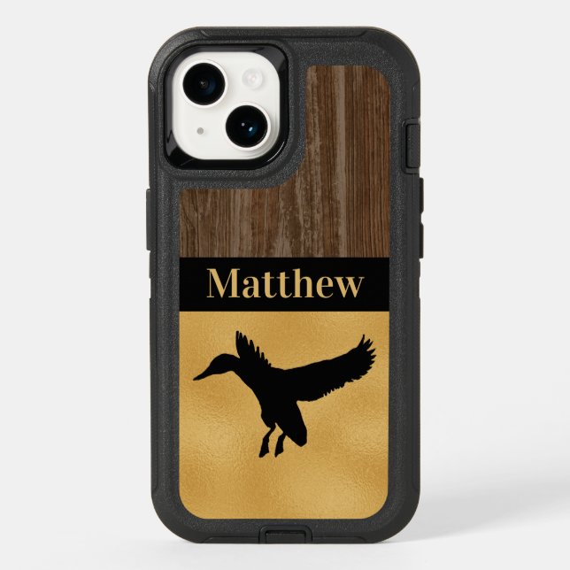 Custom Duck Hunting Rustic Otterbox iPhone Case (Back)