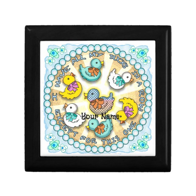 Custom Ducks In A Row Gift Box (Front)