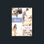 Custom Dusty Blue and Pink Wrapped Canvas<br><div class="desc">Celebrate the beauty and memories of your wedding day with "Wedding Day Elegance, " a customizable wrapped canvas designed to showcase the stunning photography from one of the most important days of your life. This canvas is not just a decoration; it's a tribute to your love story and the magical...</div>