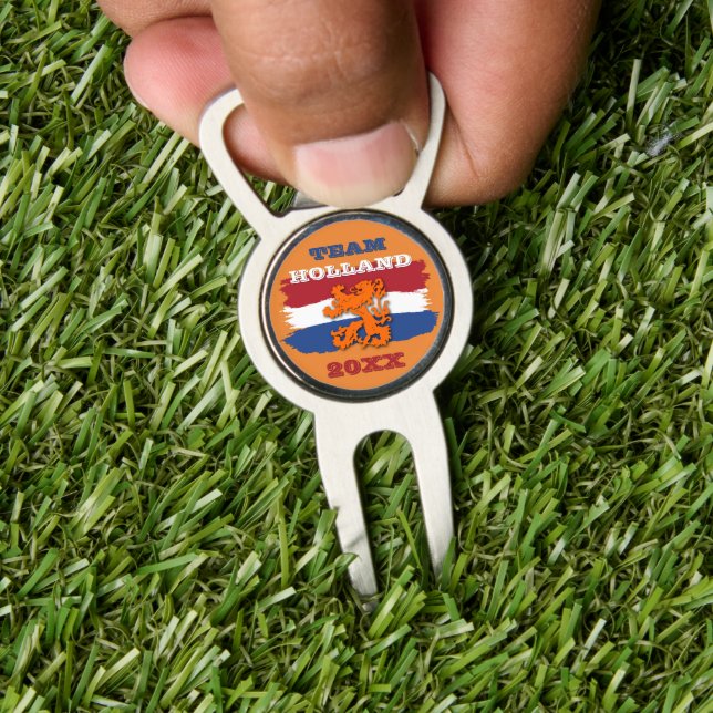 Custom Dutch Flag Orange Lion Team Holland 2025 Divot Tool (Insitu 1)