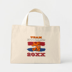 Custom Dutch Flag Orange Lion Team Holland 2026 Mini Tote Bag