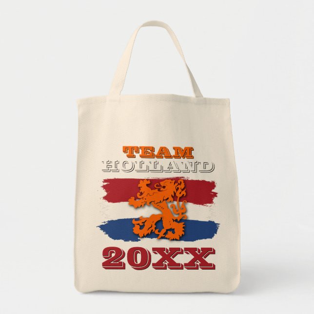 Custom Dutch Flag Orange Lion Team Holland 2026 Tote Bag (Front)