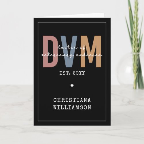 Custom DVM Doctor of Veterinary Medicine Gifts Card