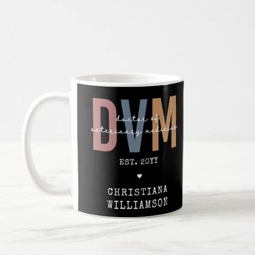 Custom DVM Doctor of Veterinary Medicine Gifts Coffee Mug