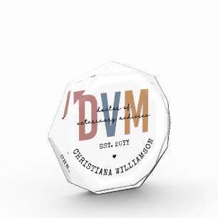 Custom DVM Doctor of Veterinary Medicine Gifts Photo Block