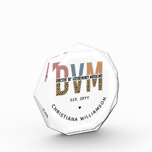 Custom DVM Doctor of Veterinary Medicine Gifts Photo Block