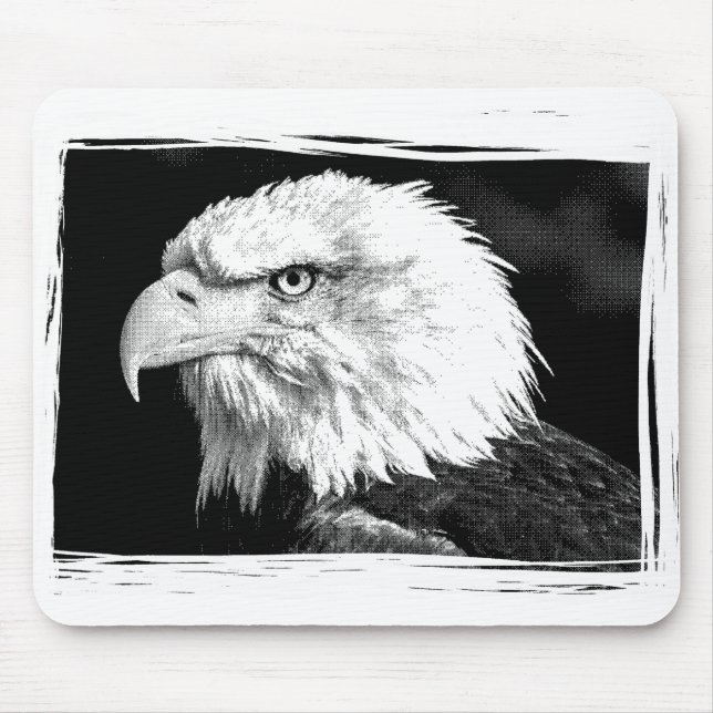 Custom Eagle Head Modern Pop Art Picture Template Mouse Pad (Front)