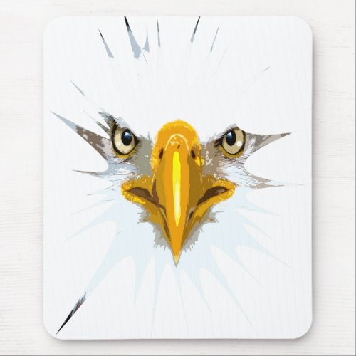 Custom Eagle Head Modern Pop Art Template Mouse Pad