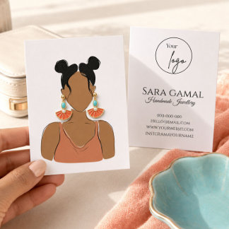 Custom Earring Display Card | Handmade Jewelry Log
