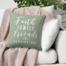 Custom Earth Tone Sage Faith Family Friends