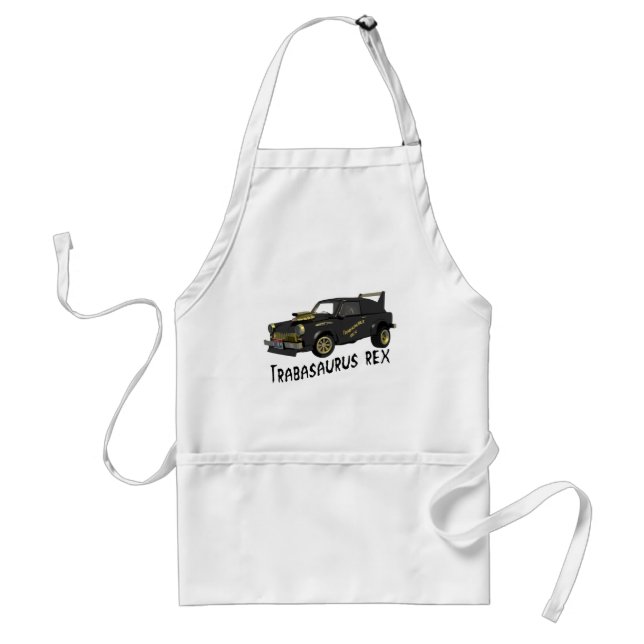 Custom East German Trabant Car Adult Apron (Front)